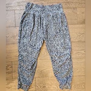 Athleta Salutation Jogger Sz 1X Navy/Green Pant Yoga Workout